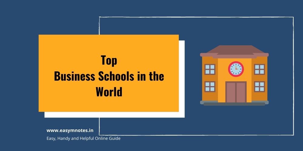 Top Business Schools in the World