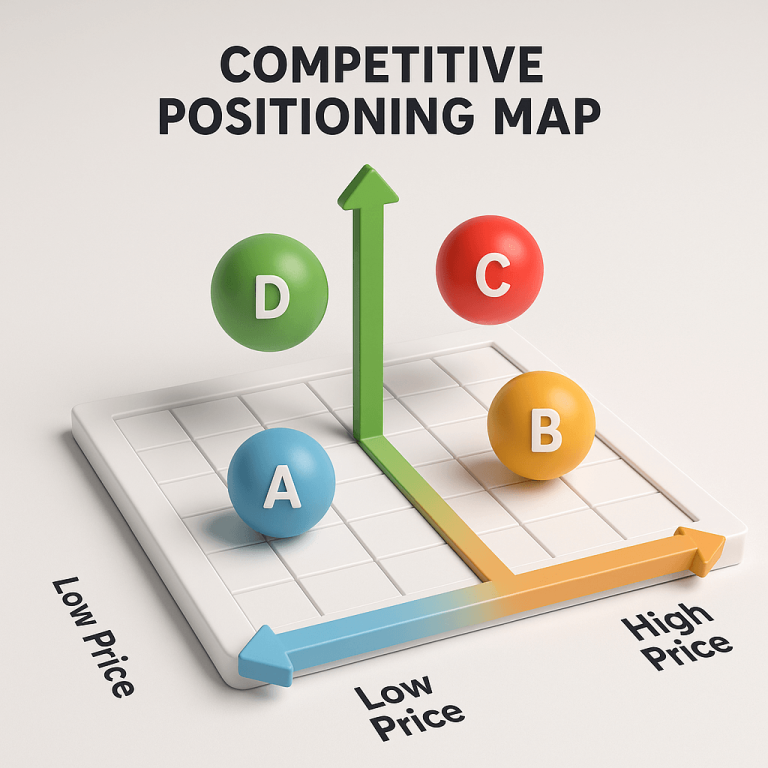 Competitive Positioning Map Diagram