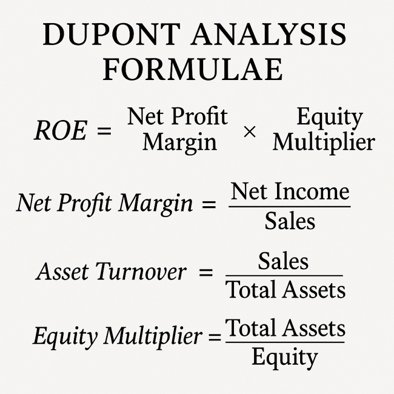DuPont Analysis Formula diagram