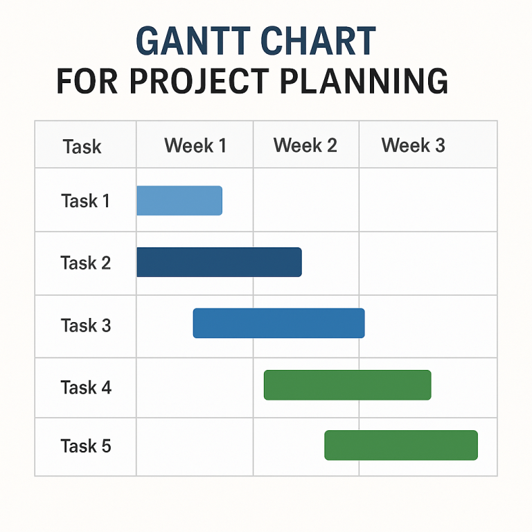 Gantt Chart for Project Planning Diagram