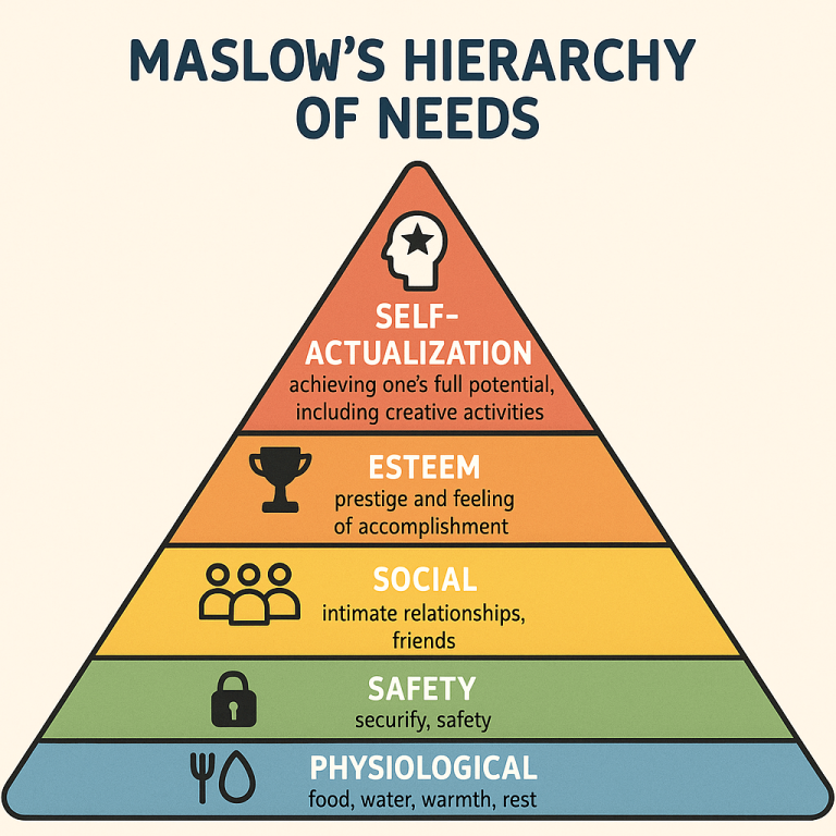 Maslow's Needs Pyramid Diagram