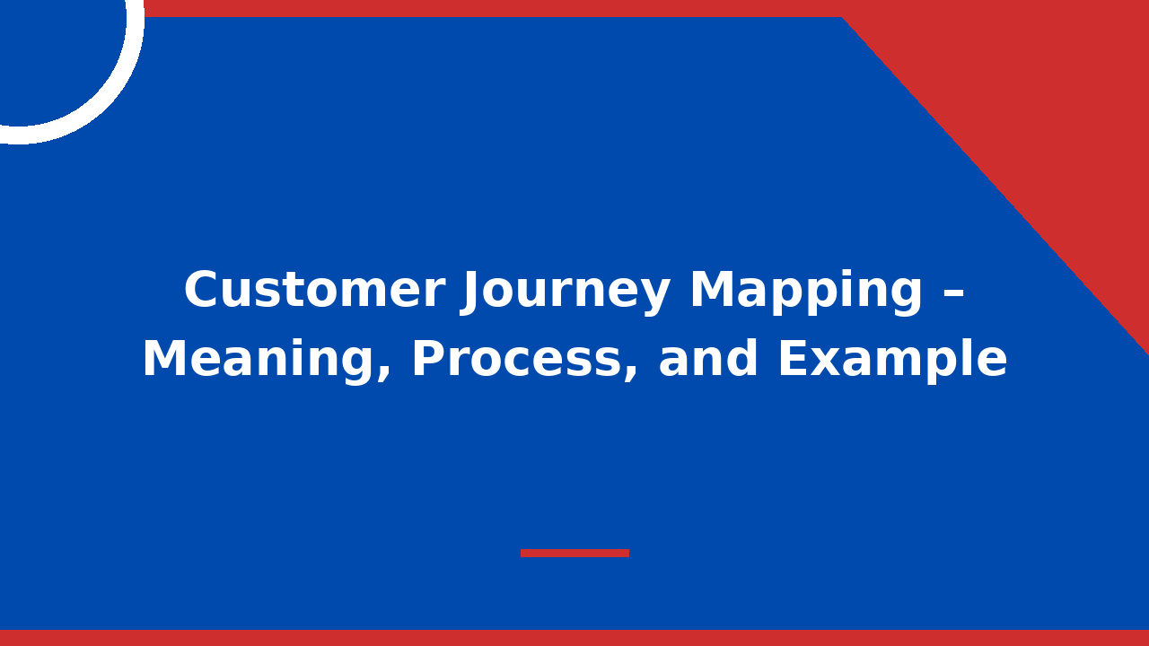 Customer Journey Mapping – Meaning, Process, and Example