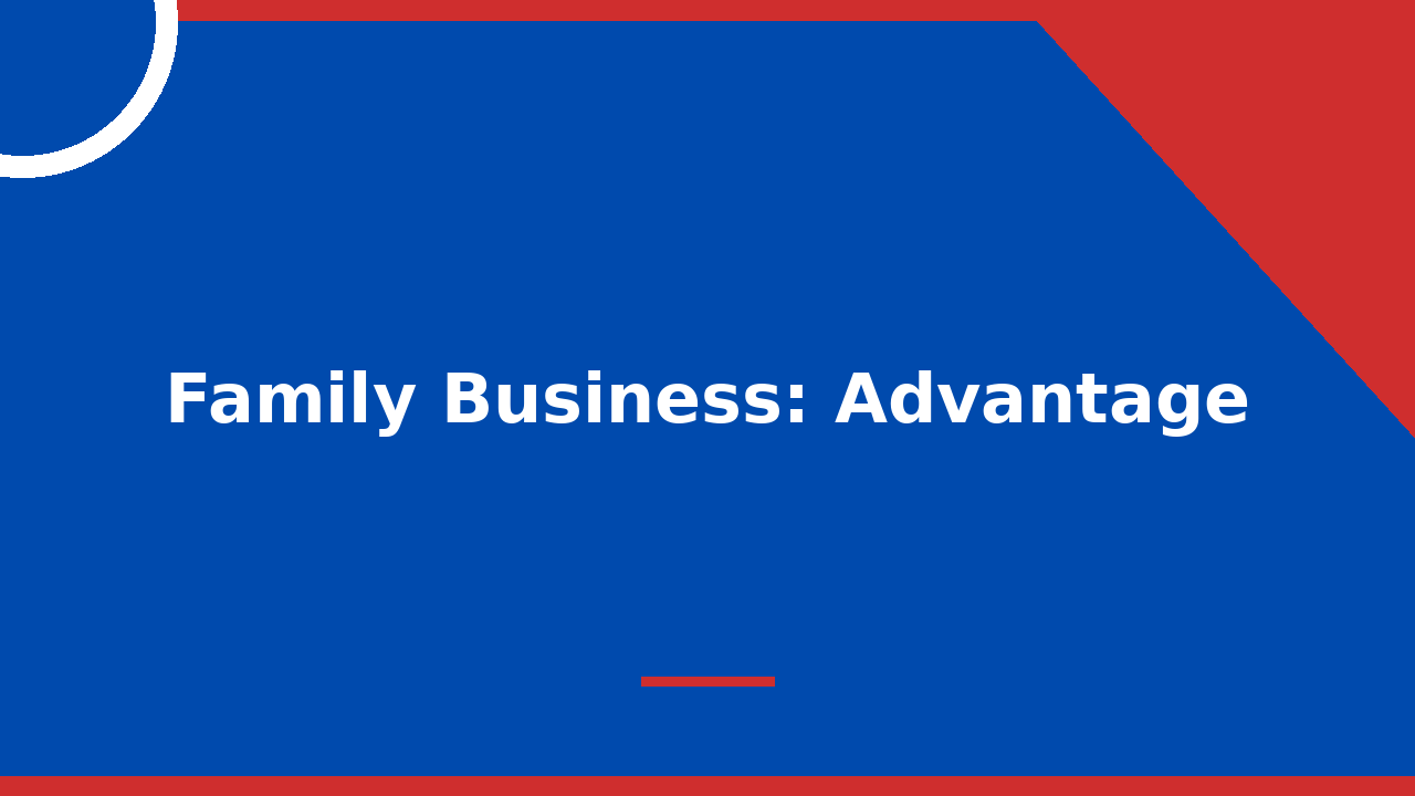 Family Business Advantage